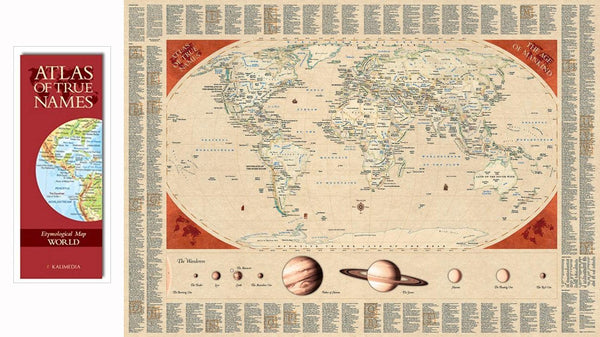 Cover of Atlas of True Names, World - Flat