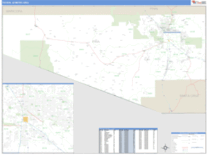 Tucson, Arizona Metro Area Wall Map