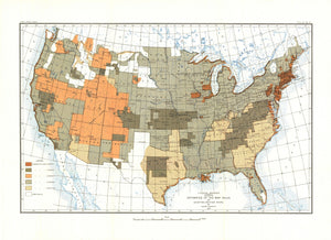 United States Of America Map 1892