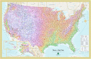 USA Airport Wall Map