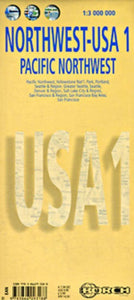 USA, Pacific Northwest Travel Map
