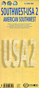 USA, Southwest Travel Map