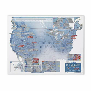 Collect and Scratch, USA Skiing  by Maps International Ltd.