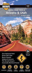 Arizona and Utah, Regional Scenic Road Trips by MAD Maps