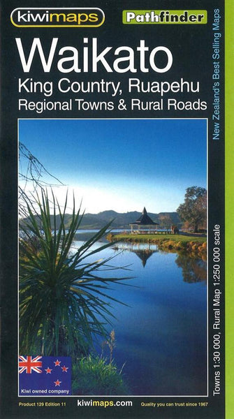 Cover of Waikato, King Country & Ruapehu District Towns, New Zealand Pathfinder Map 