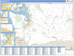 Washington ZIP Code Wall Map