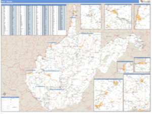 Wyoming ZIP Code Wall Map