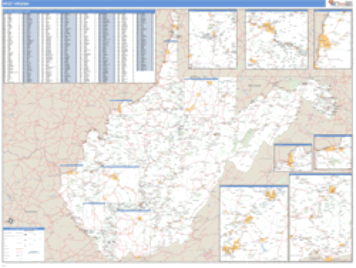 Wyoming ZIP Code Wall Map Market Maps (IDI)