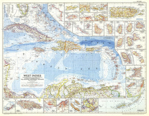 West Indies Map 1954