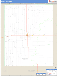 Wichita County, Kansas Zip Code Wall Map