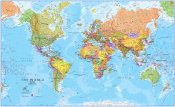 World Megamap Wall Map Eastview