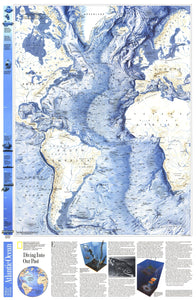 World Ocean Floors, Atlantic Ocean Map 1990
