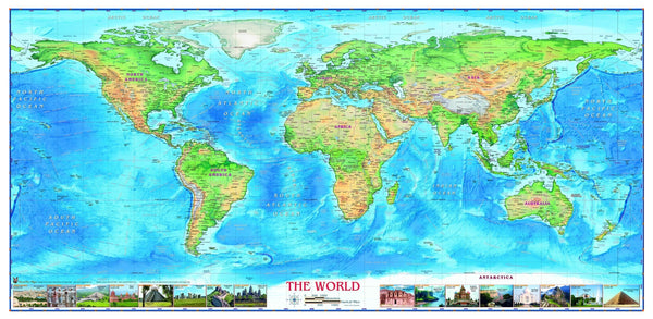 World Physical Wall Map Maps.com
