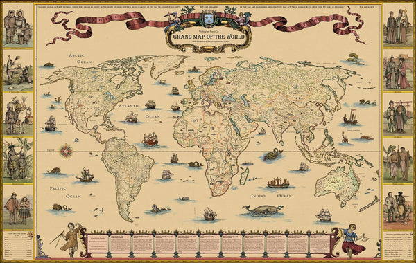 Grand Map Of The World Wellingtons Travel